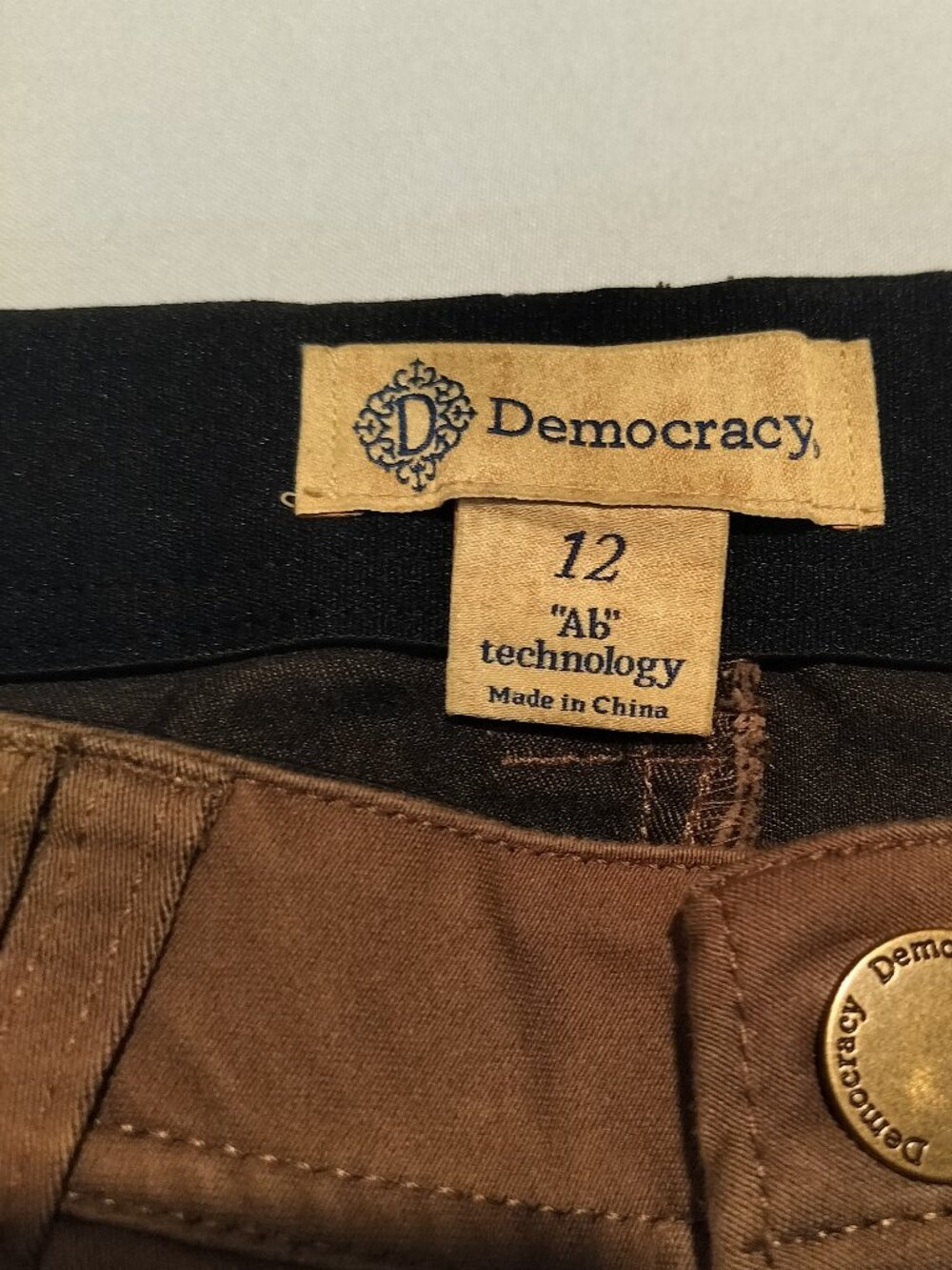 Democracy Ab Technology Ankle Length pants size 12 - Picture 5 of 5